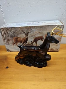 Vintage 1973  Avon Ten-Point Buck Wild Country After Shave Decanter 6 oz Full - Picture 1 of 3