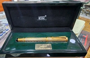 Rare Montblanc Ksa Saudi Arabia Ltd. Edition Gold Louis XIV Fountain Pen (4810) - Picture 1 of 12