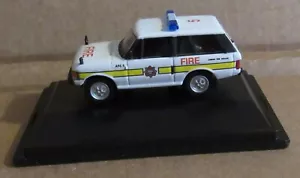 OXFORD PRESSOCAST RANGE ROVER CLASSIC LONDON VIGILI DEL FUOCO AUTO SCALA 1:76 - Foto 1 di 6