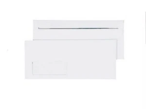 50 Kompakt Briefumschläge DIN lang mit Fenster 125 x 235 selbstklebend weiß - Bild 1 von 1