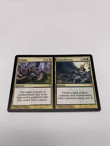 Crime / Punishment Magic the Gathering Dissension MTG Moderately Played - Picture 1 of 4