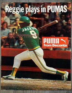 1970's Oakland A's Reggie Jackson Advertisement REPRINT Color 8 X 10 Photo - Picture 1 of 1