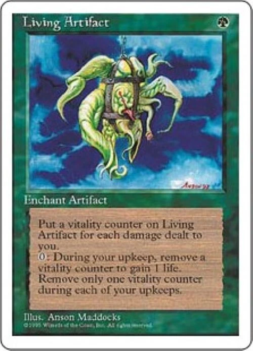 MTG 4th Edition - Living Artifact (x2) NM - Image 1 of 1