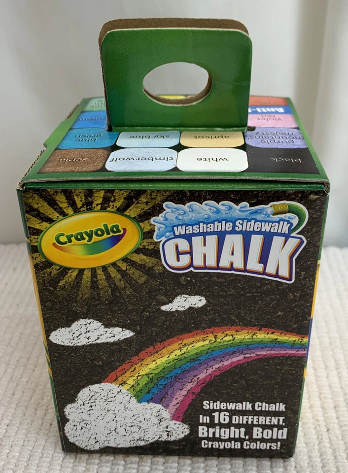 Crayola Cyo512016 Washable Sidewalk Chalk Assorted - 16 Count