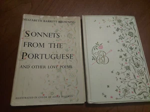 Sonnets from the Portuguese Elizabeth Barrett Browning (1954) HCDJ Adolf Hallman - Picture 1 of 8