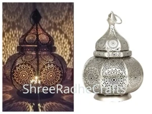 Moroccan Candle Holder Lamp, Table Candle Lampshade, Metal Floor Bedside Lamp - Picture 1 of 6
