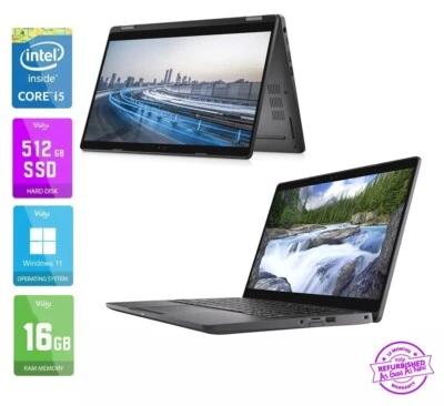 Dell 5300 2-in-1 Táctil Portátil i5 8365U 16GB 512GB M.2 SSD Windows 11 - Imagen 1 de 4