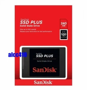 SanDisk 240GB SSD Plus 2.5" Internal Solid State Drive SDSSDA R/530MBs W/400MBs - Afbeelding 1 van 1