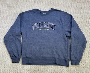 Vintage Sweatshirt Outer Banks North Carolina Small Pullover Crew bestickt genäht - Bild 1 von 7