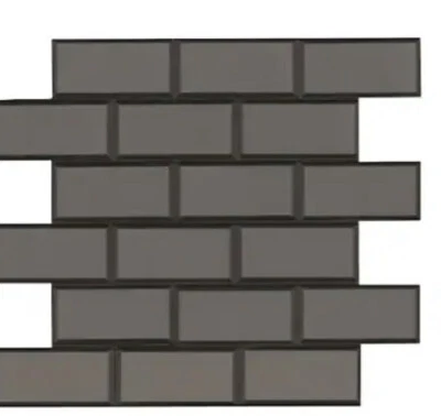 MSI Crisson Bevel Subway Peel and Stick 12" x 12" Textured Glass Stone Look - Image 1 of 4