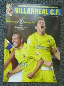 Programme Villareal CF Spain - Aalborg BK Denmark 2008-2009 Champions League - Picture 1 of 1
