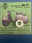 Rara Pubblicita’ Motoscooter M.V.AGUSTA 125 del 1949