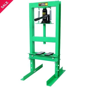6 Ton Hydraulic Press Adjustable Hydraulic Shop Press with Press Plates Green - Picture 1 of 8