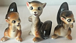 Juego De Colección De 3 Ardillas Hagen Renaker Porcelana - Imagen 1 de 5