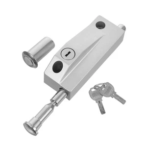 1 Set Aluminum Door Rotating Latch Lock - Spring-Loaded Mechanism For Secure - Picture 1 of 18