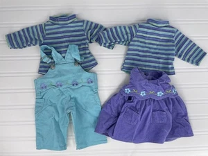 American Girl Bitty Baby Zwillinge haben Spaß Mädchen und Junge Outfits 2003 Overall Kleid - Bild 1 von 13