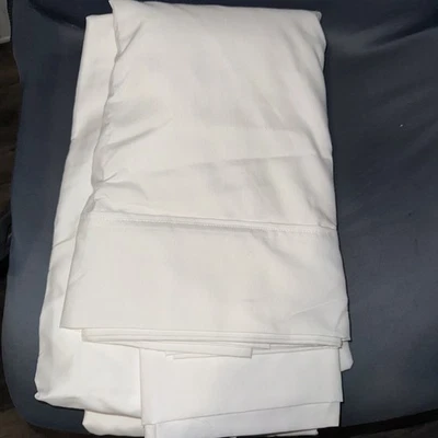 Juego Completo Sábanas Residentes Talla Queen Nuevo Sin Etiquetas Blanco Foto 1 de 3