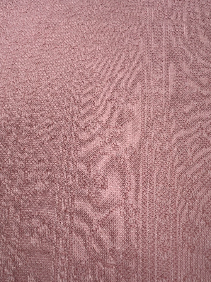 Pink Textured Semi-Sheer Polyester Blend Fabric 5.5 yards 68" Wide Unbranded - Image 1 of 3