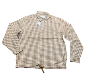 NWT Lacoste Men’s Heavy Shirt Jacket Size Medium Flannel Plaid - Picture 1 of 12