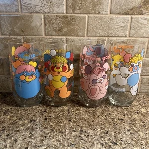 Vintage Puzzle Popple Trinkgläser Pizza Hut Popples 4er Set - 12oz 1986 - Bild 1 von 11