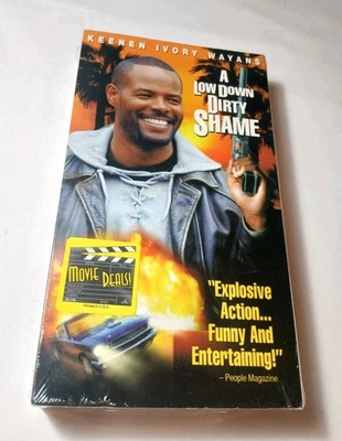 A Low Down Dirty Shame (VHS; 1995) Keenan Ivory Wayans RARE New Sealed OOP Cop - Image 1 of 4