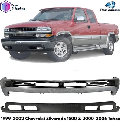 Front Bumper Chrome Kit For 1999-2002 Chevrolet Silverado 1500 & 2000-2006 Tahoe Foto 1 de 4
