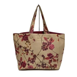 Auth FURLA - Beige Bordeaux Multi Leather Tote Bag - Picture 1 of 8