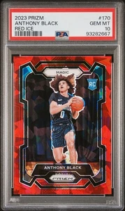 2023-24 Panini Prizm Anthony Black Red Ice #170 PSA 10 GEM MINT Orlando Magic - Bild 1 von 2