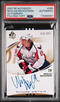 Nicklas Backstrom 2007 SP Authentic Future Watch Rookie Auto #250 /999 PSA DNA - Image 1 of 2