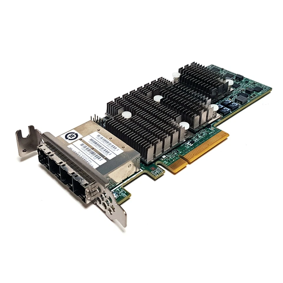 IBM LSI SAS9206-16E 4-Port 6Gb PCI-Exp x8 SAS Controller 03-25711-00B 00MH942 LP - Bild 1 von 3