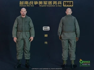 1/6 Scale Toy Vietnam War - Hospital Corpsman - OD Green Uniform w/Flak Jacket - Picture 1 of 8