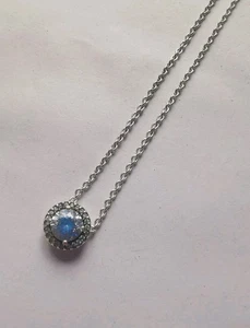 PANDORA Sterling Silver Cute CZ Pendant Necklace In Box. R10L - Picture 1 of 5