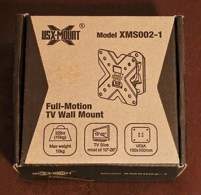 Brand New USX Mount Full Motion TV Mount XMS002-1 For 10”-26” TVs - Image 1 of 3