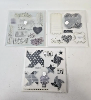 Наборы марок Close to my Heart лот из 3 свадебных вертушек с сердечками - Изображение 1 из 4