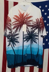 Hardaddy Hawaiian Style Shirt Men’s 3XL Short Sleeves Button Up Casual NWT NEW - Picture 1 of 2