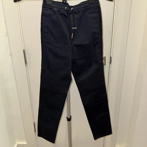 BALMAIN Kids Dark Blue Casual Biker Trouser Pants NWT Size 10 MSP $510 - Picture 1 of 13