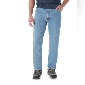 Wrangler Men's Light Blue Straight Jeans 36x36 - Picture 1 of 10