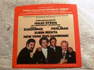 Isaac STERN 60th Anniversary Celebration 7" Special Collector's COLUMBIA inch  - Picture 1 of 4