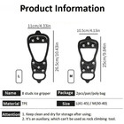 1 Pair 8-Teeth Ice Gripper Anti Slip Shoe Crampons Snow Cleats - NEW