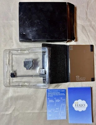 HALO Charge It 3000 便携式移动电源钱包黑色带盒小贴士完整 — 第 1/4 张图片