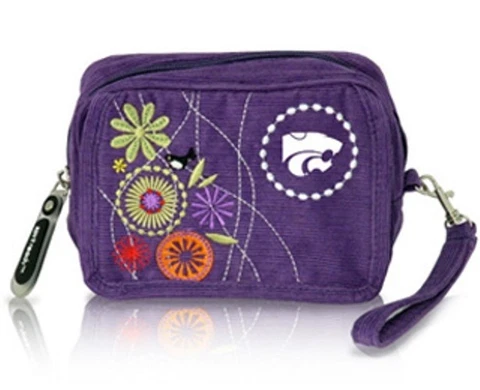 KANSAS STATE WILDCATS CORDUROY COSMETIC BAG WRISTLET Cover