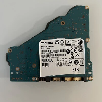 Toshiba HDD PCB SATA for MG05ACA800E G4013A P/N: HDEPT10GEA51, FW: GX2A,  Rev A2 - Image 1 of 4