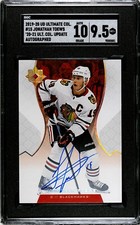 JONATHAN TOEWS AUTO SGC 10/9.5 2019-20 UPPER DECK ULTIMATE COLLECTION