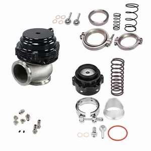 44mm MVR44 Performance V-Band External Wastegate + 50mm BOV Blow Off Valve Black - Foto 1 di 4