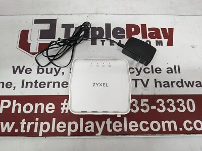 Zyxel VMG4005-B50B VDSL2 Modem 17A BONDING AND 35B SINGLE LINE B with Power Cord - Image 1 of 4
