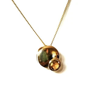 Anhänger 375 = 8 K Gold 13 x 10 mm Citrin 0,4 ct gepunzt - Bild 1 von 15