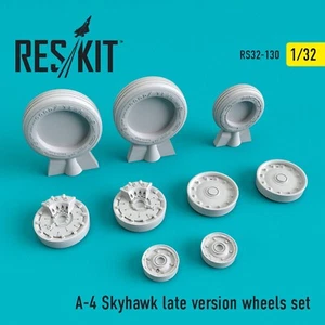 ResKit RS32-0130 for Scale model kit 1:32 A-4 Skyhawk late version wheels set - Bild 1 von 24
