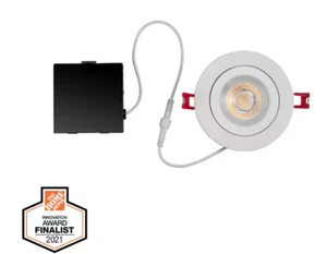 CE Ultra Spot Integrated LED 4 in. Round Adj Color Temp Canless Recessed Light - Picture 1 of 12