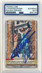2020 Topps WWE WWF Curt Hawkins Zack Ryder Cardona Signed Auto Card #52 PSA DNA - Picture 1 of 1