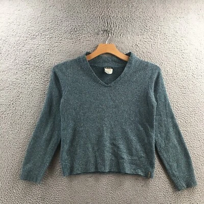 Suéter Columbia Para Mujer Medio Azul Manga Larga Cuello en V Pullover Cuello Redondo Informal Foto 1 de 4